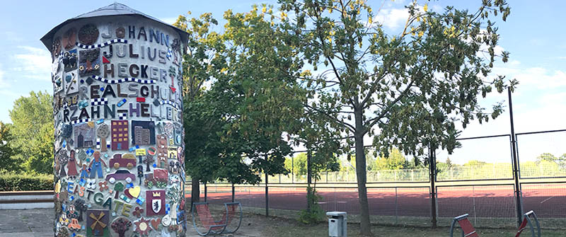 Schulsozialarbeit an der Johann-Julius-Hecker-Schule, Integrierte Sekundarschule, Berlin Marzahn-Hellersdorf, Schulhof